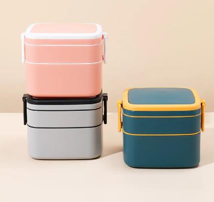 Portable Double-layer Food Storage Box